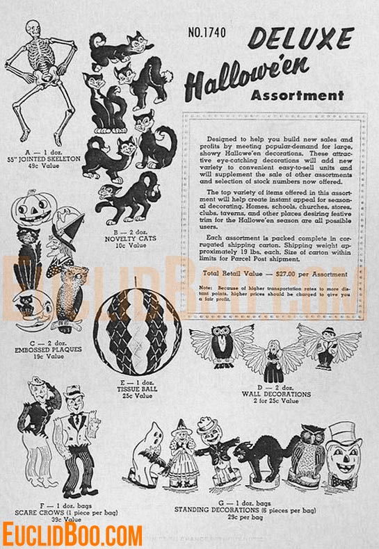 1959 Beistle Halloween Catalog