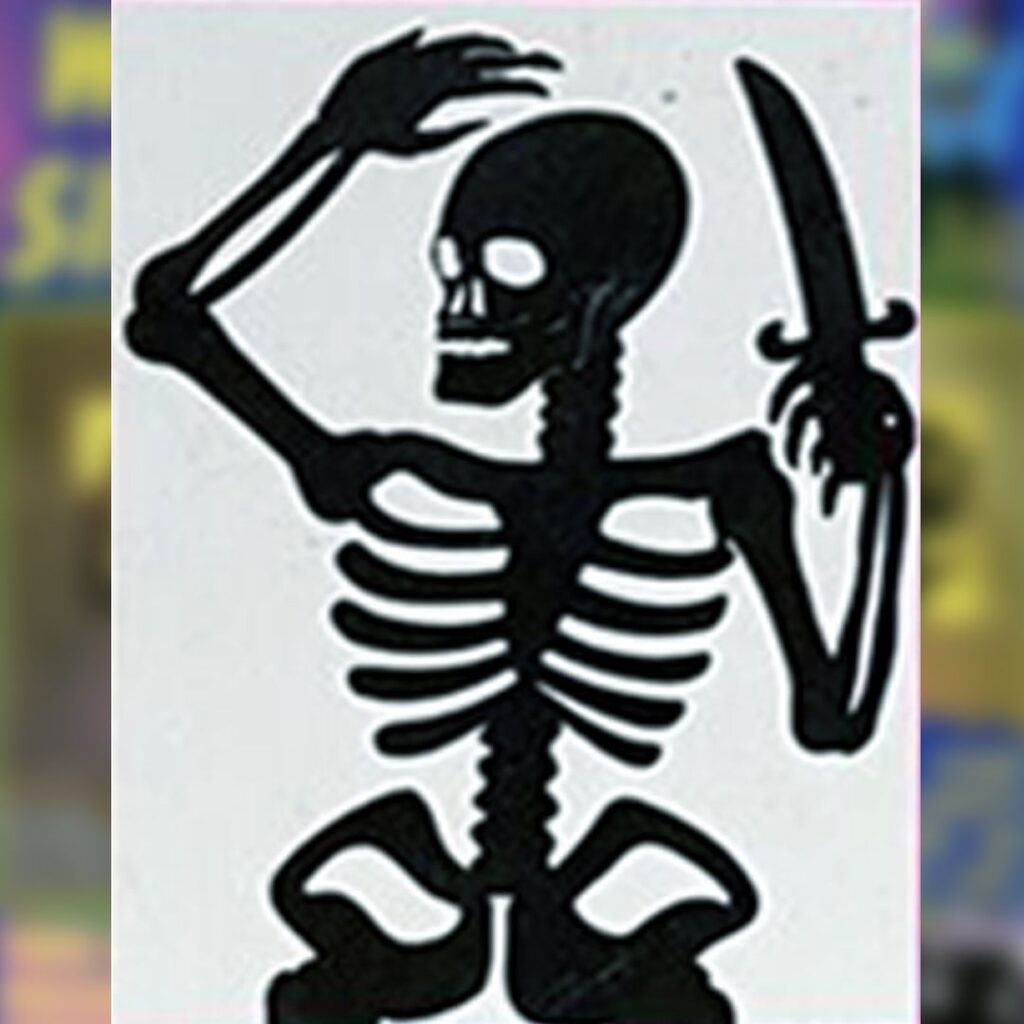 TrendMasters Boo Bunch Halloween Window Silhouettes Skeleton with Knife