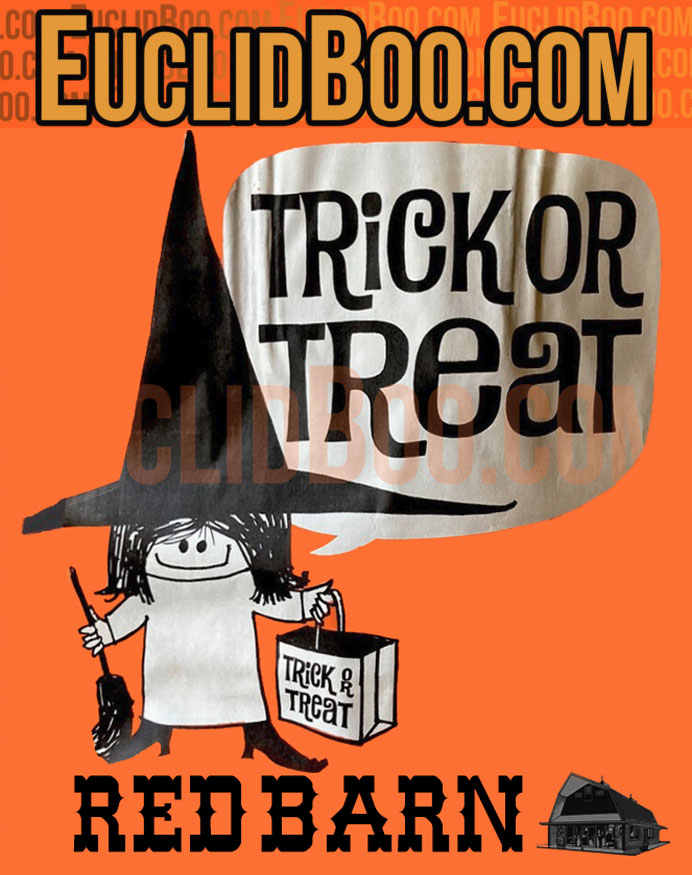 Red Barn Witch Halloween Bag