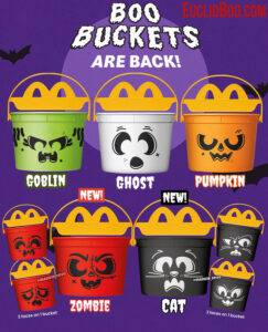 2025 McDonald’s Halloween Buckets Spooky New Faces! - Euclid Boo